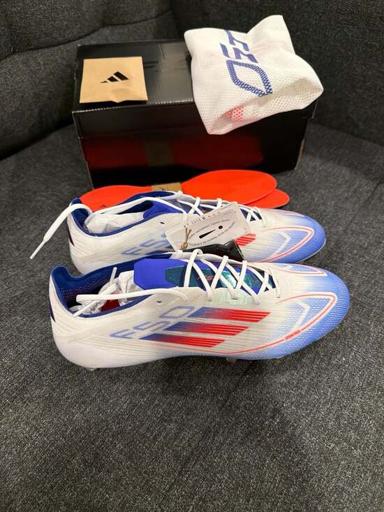 adidas Other - adidas F50 Elite SG Soccer Cleats Advancement Pack White/Solar Red/Lucid Blue -9